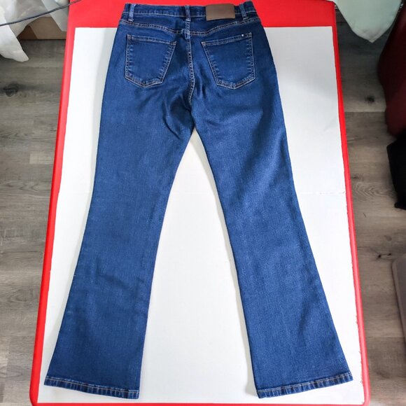 Lucky Brand Charlie jeans high rise boot crop denim blue women's size 6/28 - Picture 3 of 15